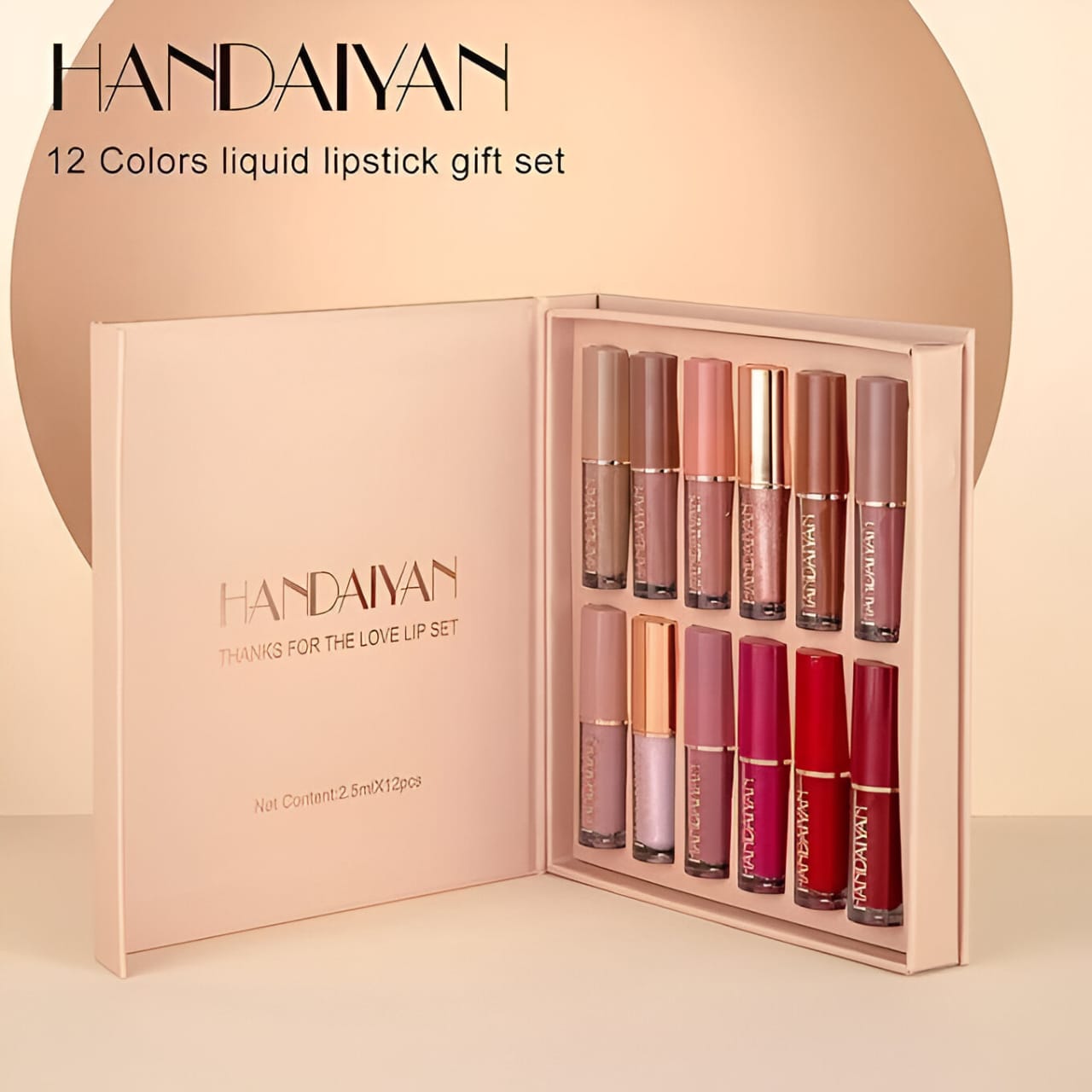 GMG Handiyan Lipstick set of 12 Matte velvet liquid lipstick