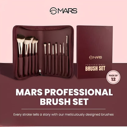 MARS PROFESSIONAL MAKE-UP BRUSH- SET OF 12